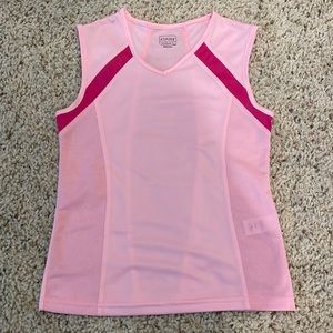 Girls size 10/12 pink workout shirt